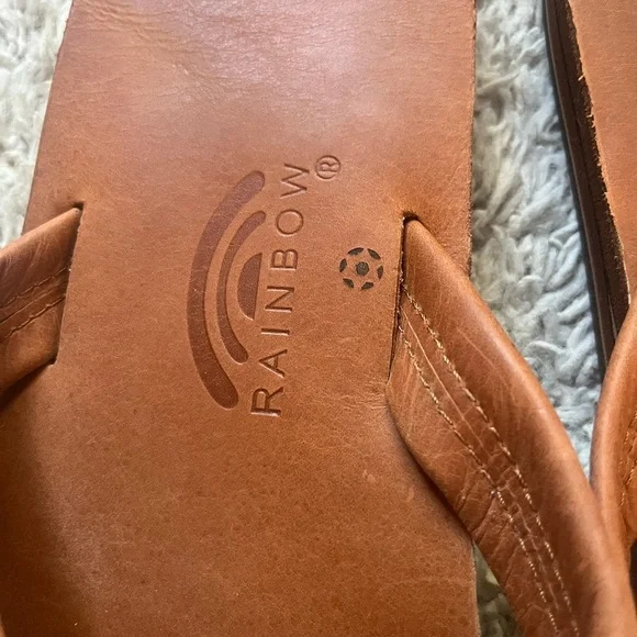 Rainbow Men's Brown Flip-Flops - Picture 3 of 4